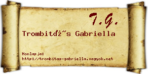 Trombitás Gabriella névjegykártya