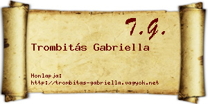 Trombitás Gabriella névjegykártya