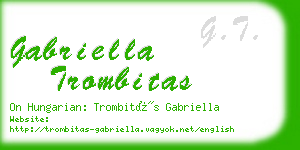 gabriella trombitas business card